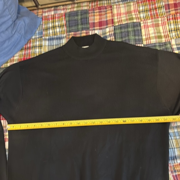 Anthology Men’s black mock turtleneck sweater size L - Picture 4 of 6